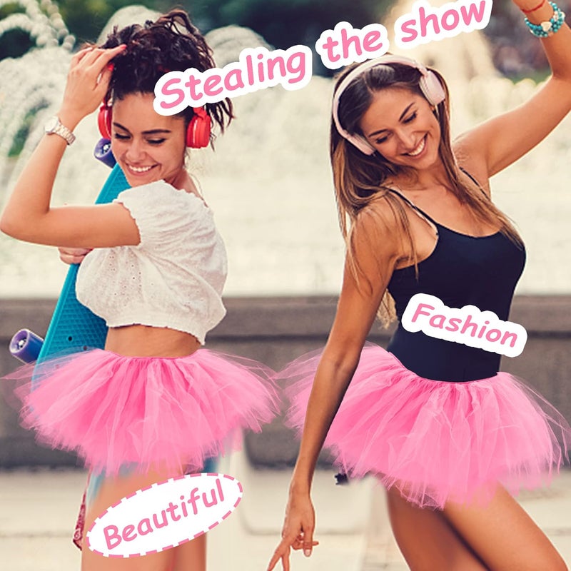 ILHSTY 3 Pack Women Teens Adult Tutu Skirt, 5 Layers Puffy Classic Tulle Tutus Skirts for Women Ballet Run Party Halloween Costume - Image 3